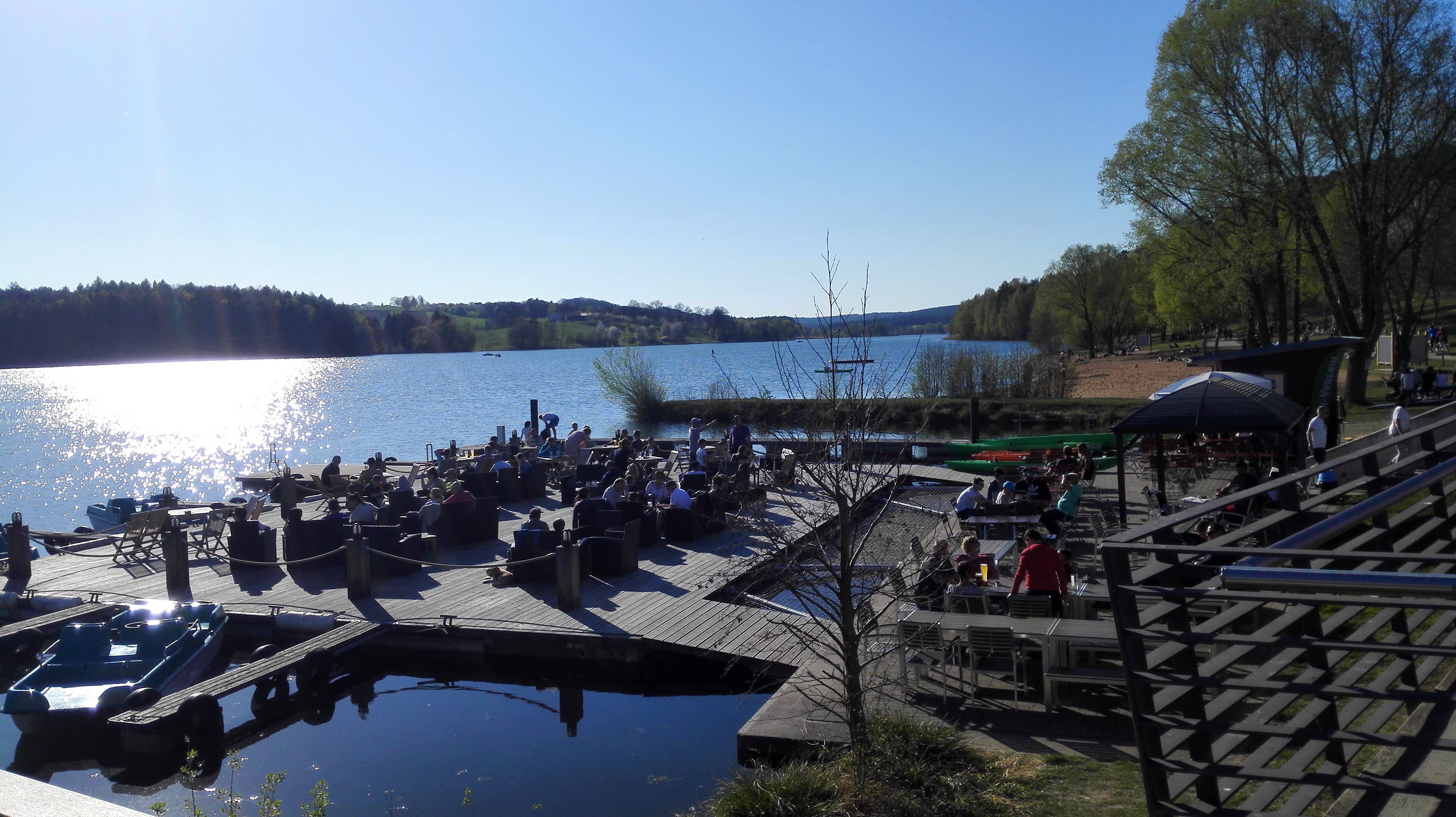 Brombachsee vom "Sand & Sofa" aus