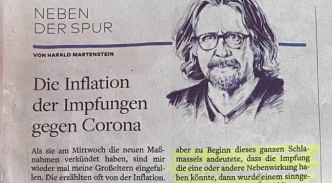 Neben der Spur … die Inflation der Impfungen gegen Corona